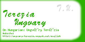 terezia ungvary business card